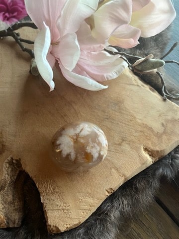 Flower agaat handsteen