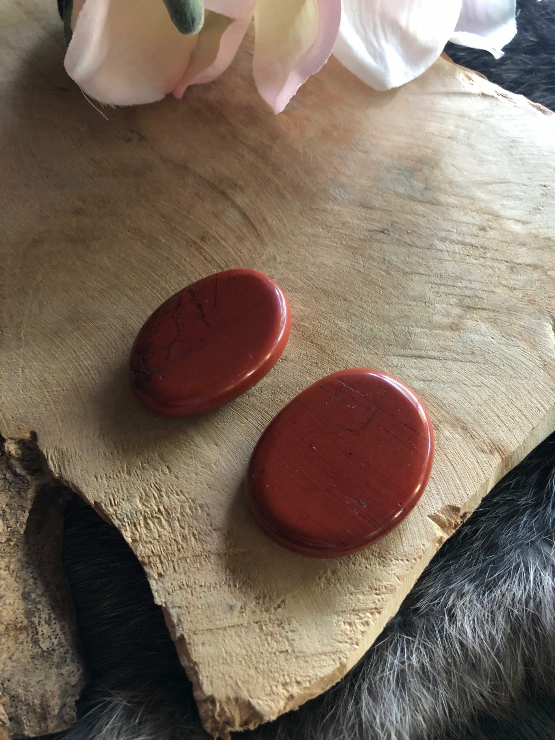 Jaspis rood platte steen
